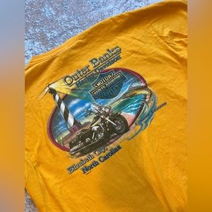Golden Yellow Harley Davidson TShirt